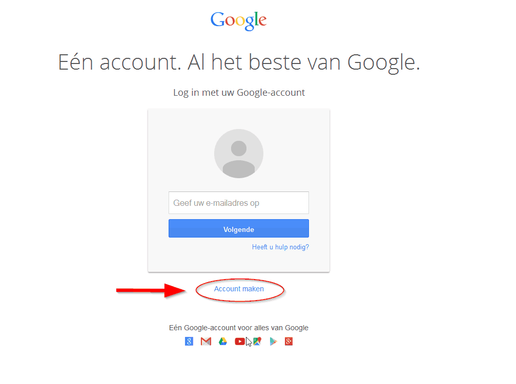 Google account aanmaken 2