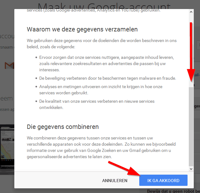 Google account aanmaken 5