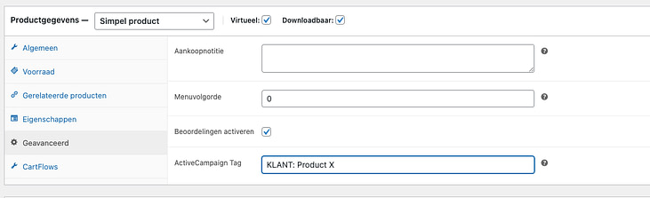 WooCommerce koppelen met ActiveCampaign - WC AC hook instellingen stap 4 WooCommerce koppelen met ActiveCampaign WC AC hook instellingen stap 4