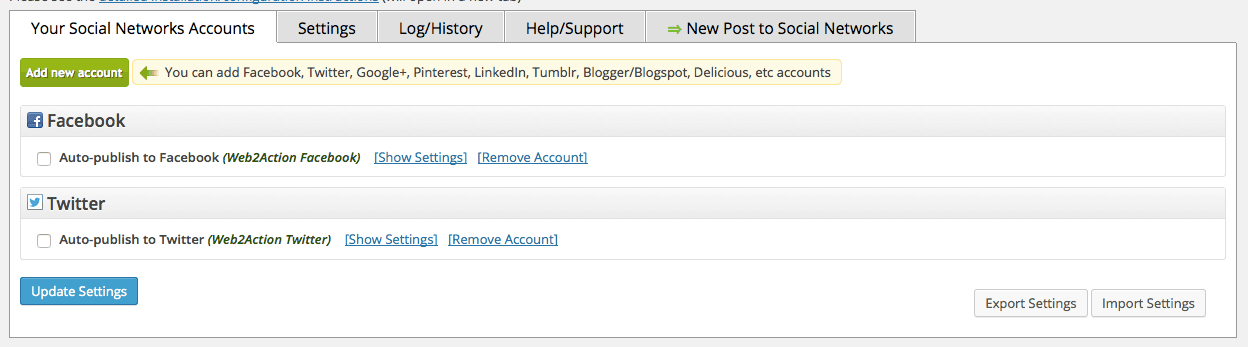 Nextscripts Social Network Auto Poster zo instellen om niet automatisch berichten te plaatsen
